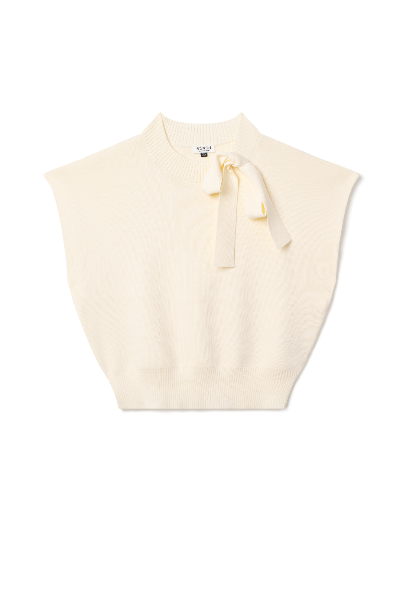 Knit Mock Neck Tie Vest