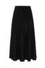 Suede Paneled Skirt