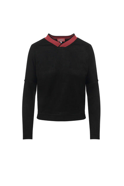 Suede Dolman Sweatshirt