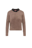 Suede Dolman Sweatshirt