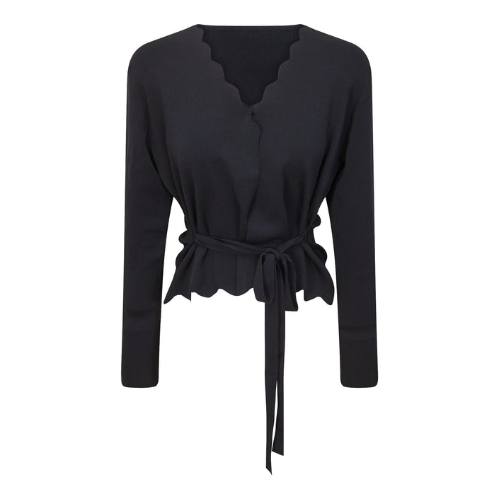 Scalloped Knit Cardigan