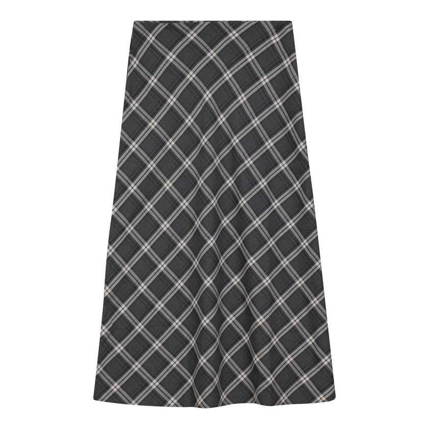 Midi Plaid Skirt