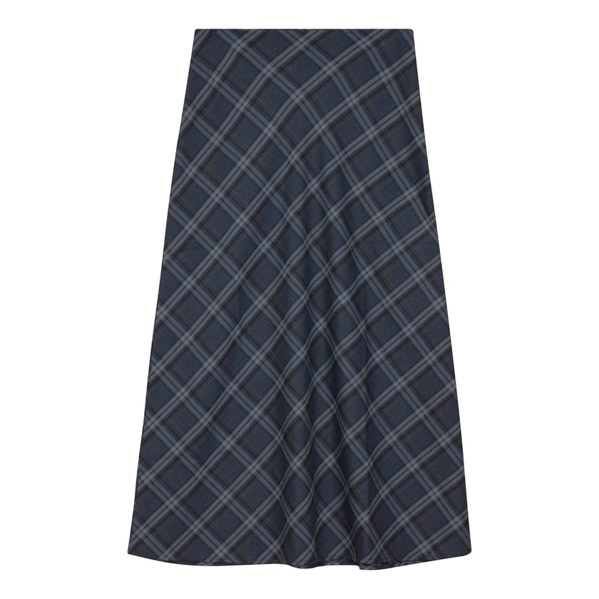 Midi Plaid Skirt