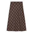 Midi Plaid Skirt