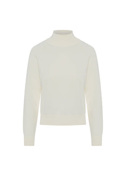 Raglan Sleeves Mock Neck Sweater