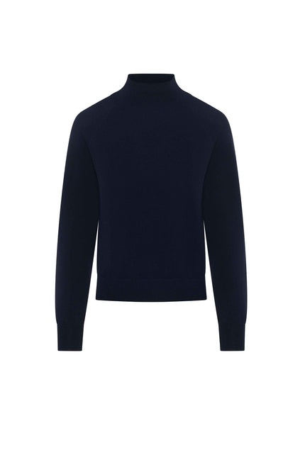 Raglan Sleeves Mock Neck Sweater