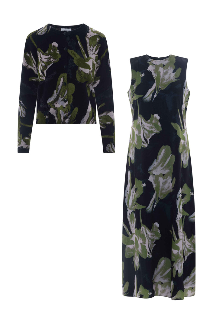 Printed Maxi Jumper Sweater Set