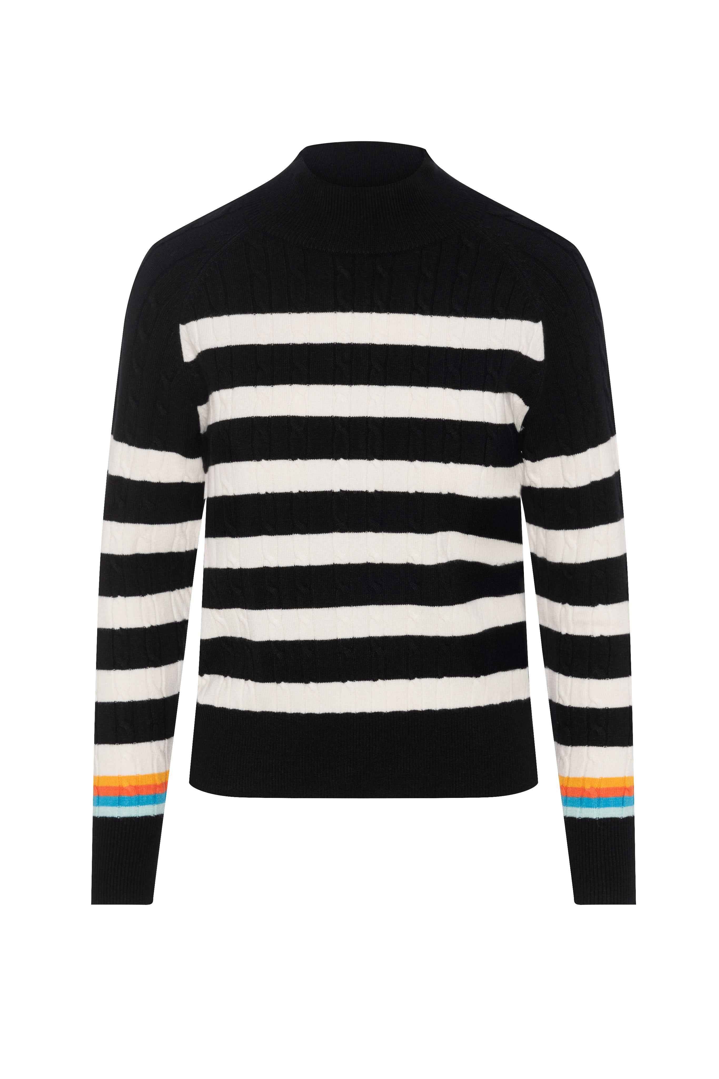 Striped Cable Knit