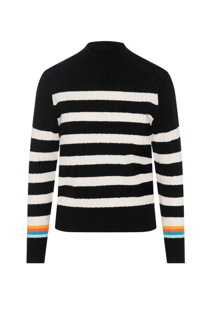Striped Cable Knit