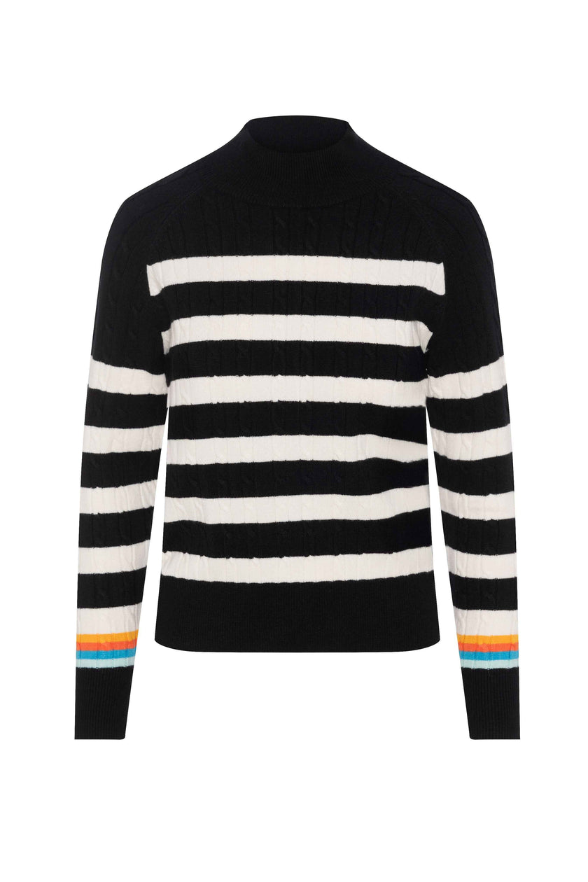 Striped Cable Knit