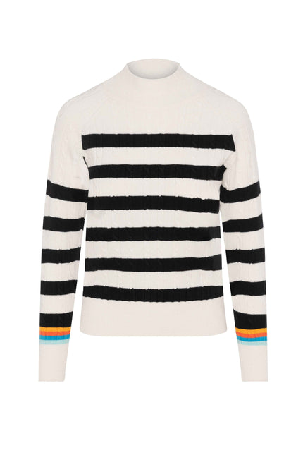 Striped Cable Knit