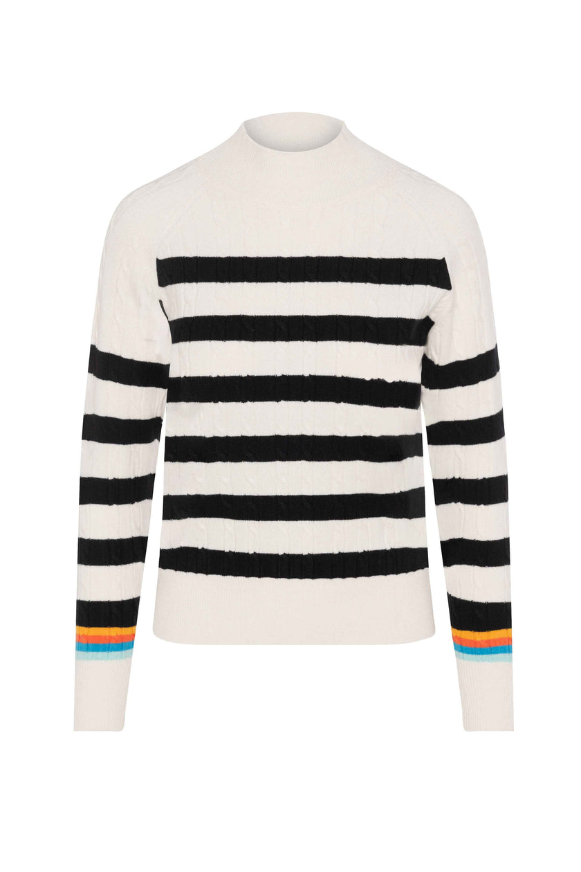 Striped Cable Knit