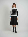 Striped Cable Knit