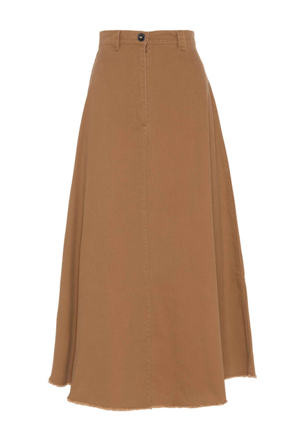 Maxi Twill A Line Skirt