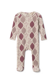 Pattern Print Rib Onesie