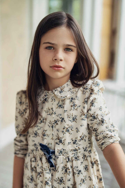 Flower Print Lace Dress