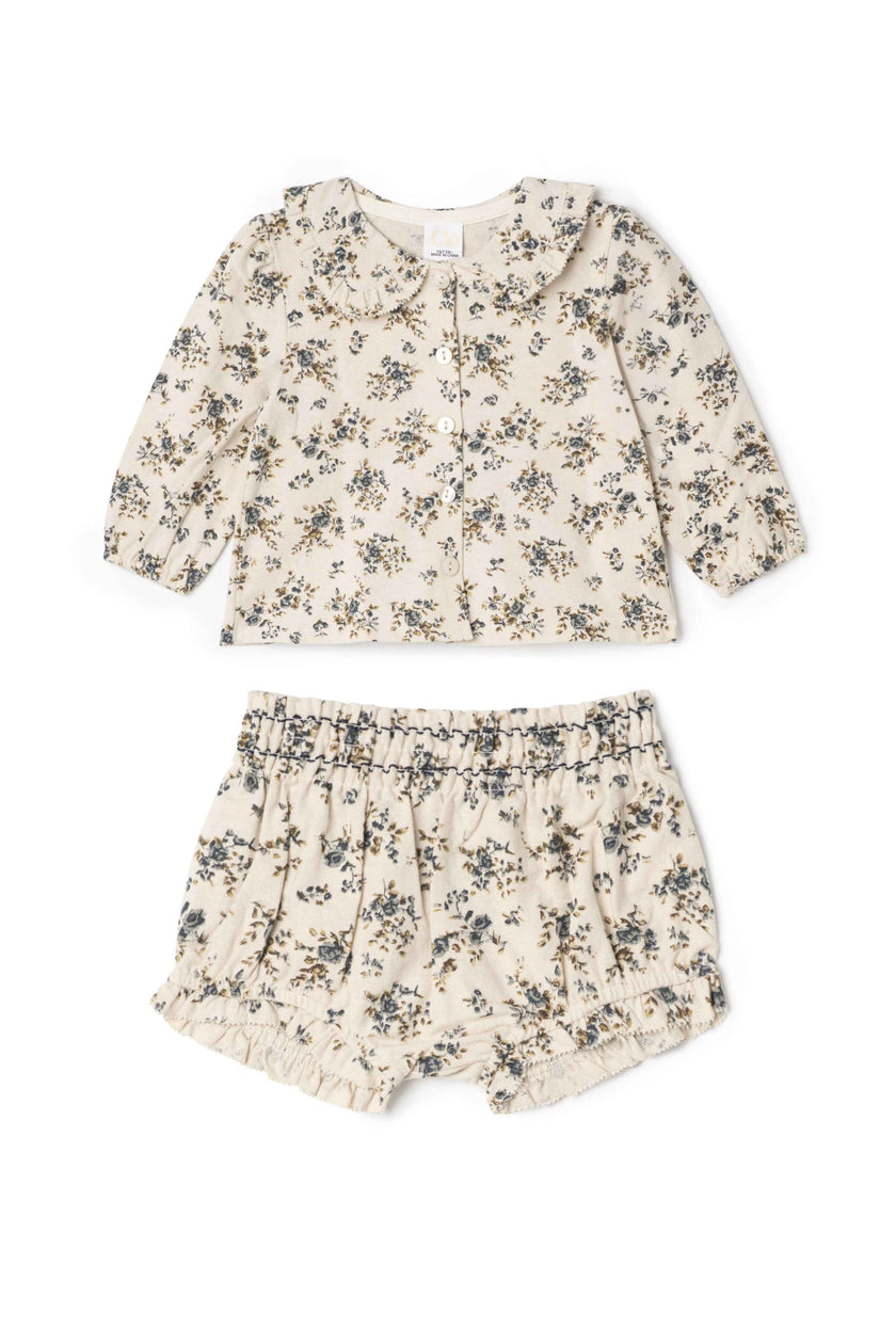 Flower Print Lace Set