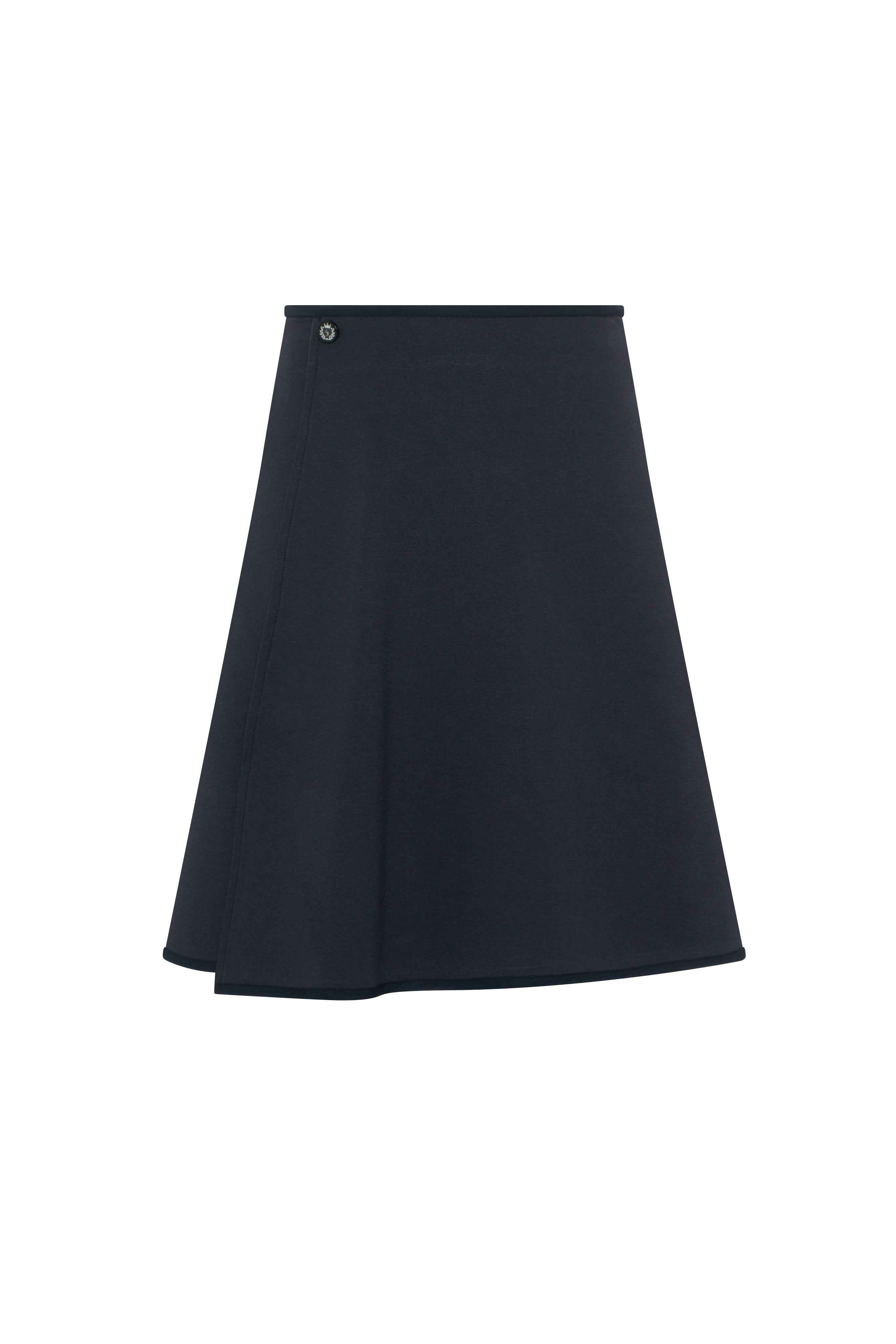 Ponte Flare Wrap Skirt