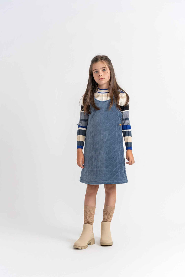 Quilted Velour Jumper