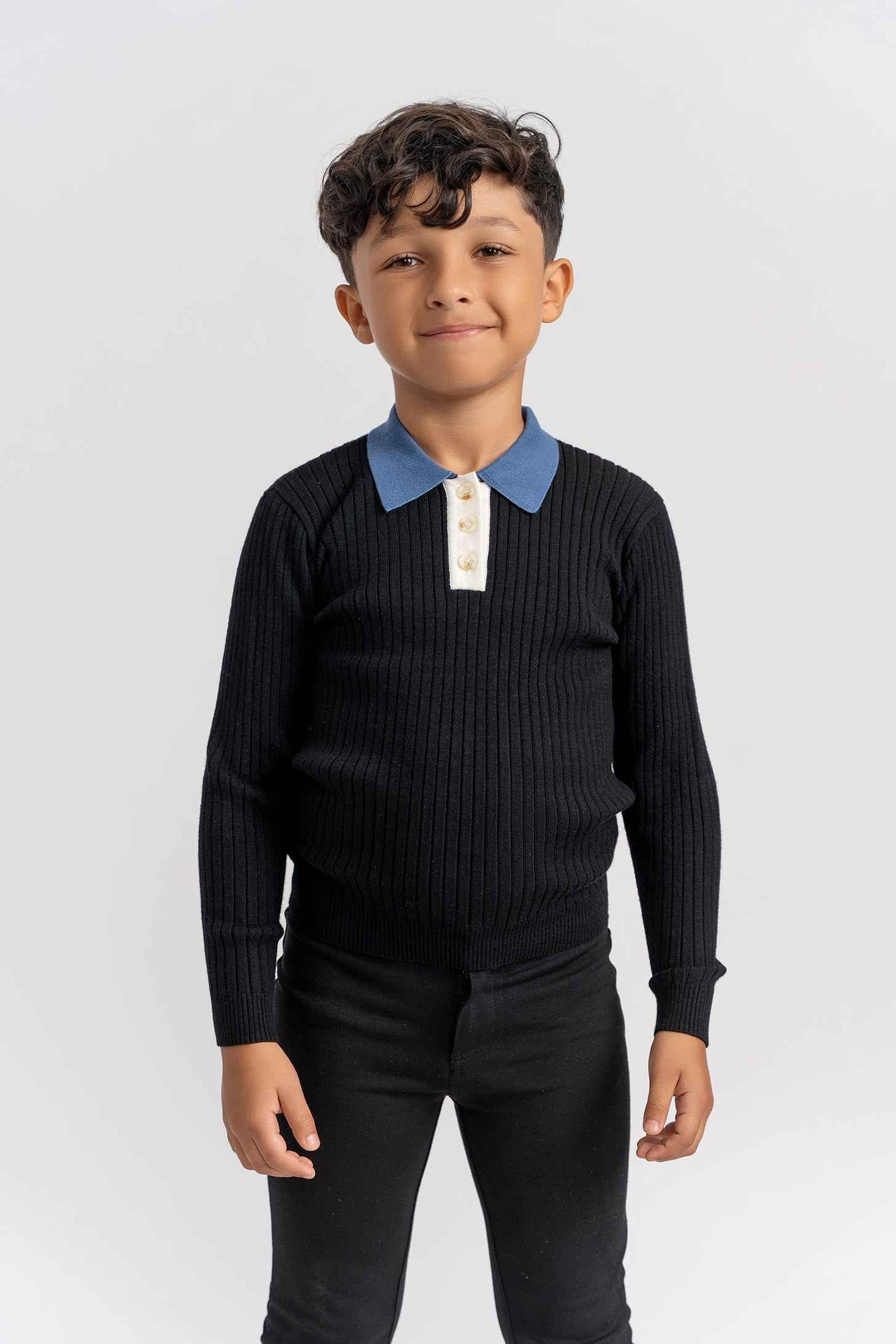 Multi Polo Rib Sweater