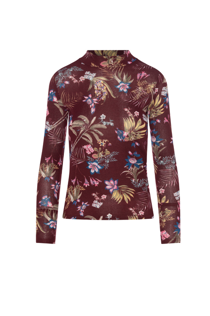 Jaquard Mock Neck Top