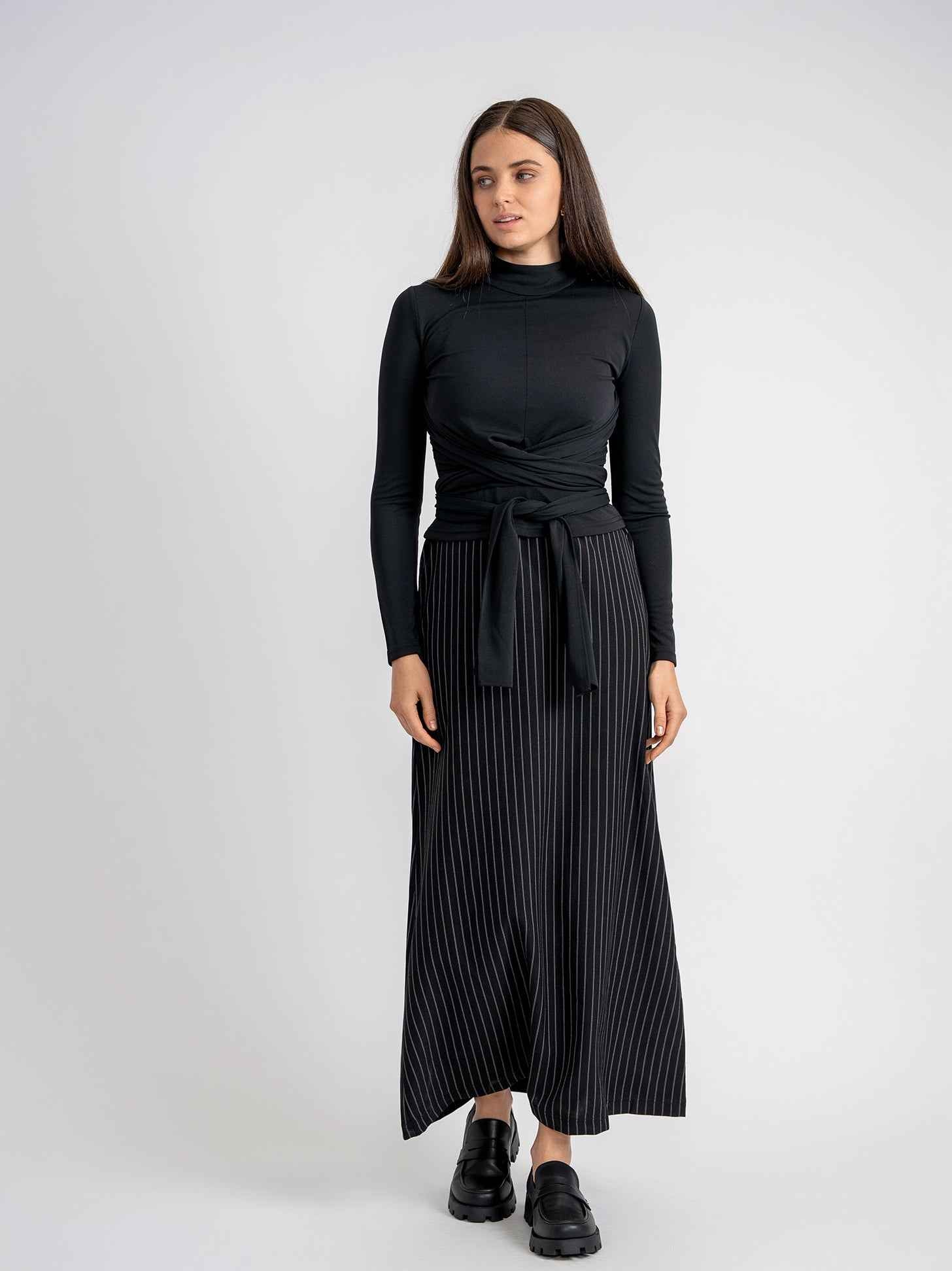 Stripped Midi Jumper