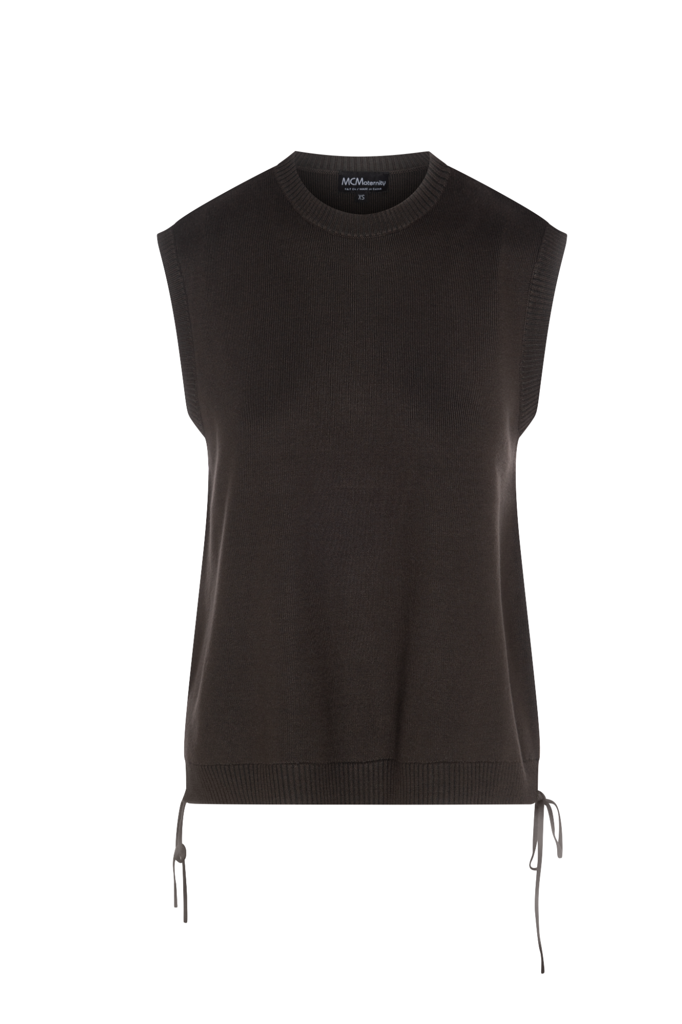 Maternity High Low Knit Vest