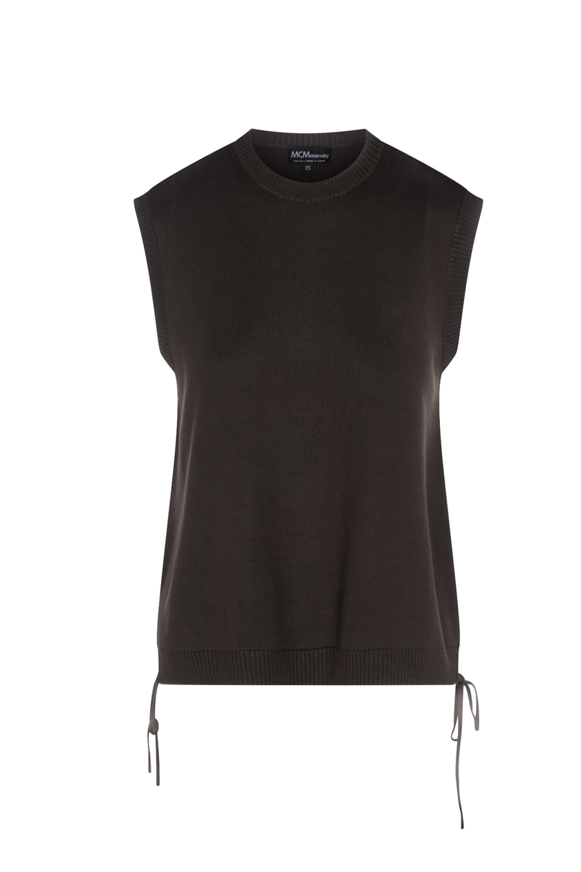 Maternity High Low Knit Vest