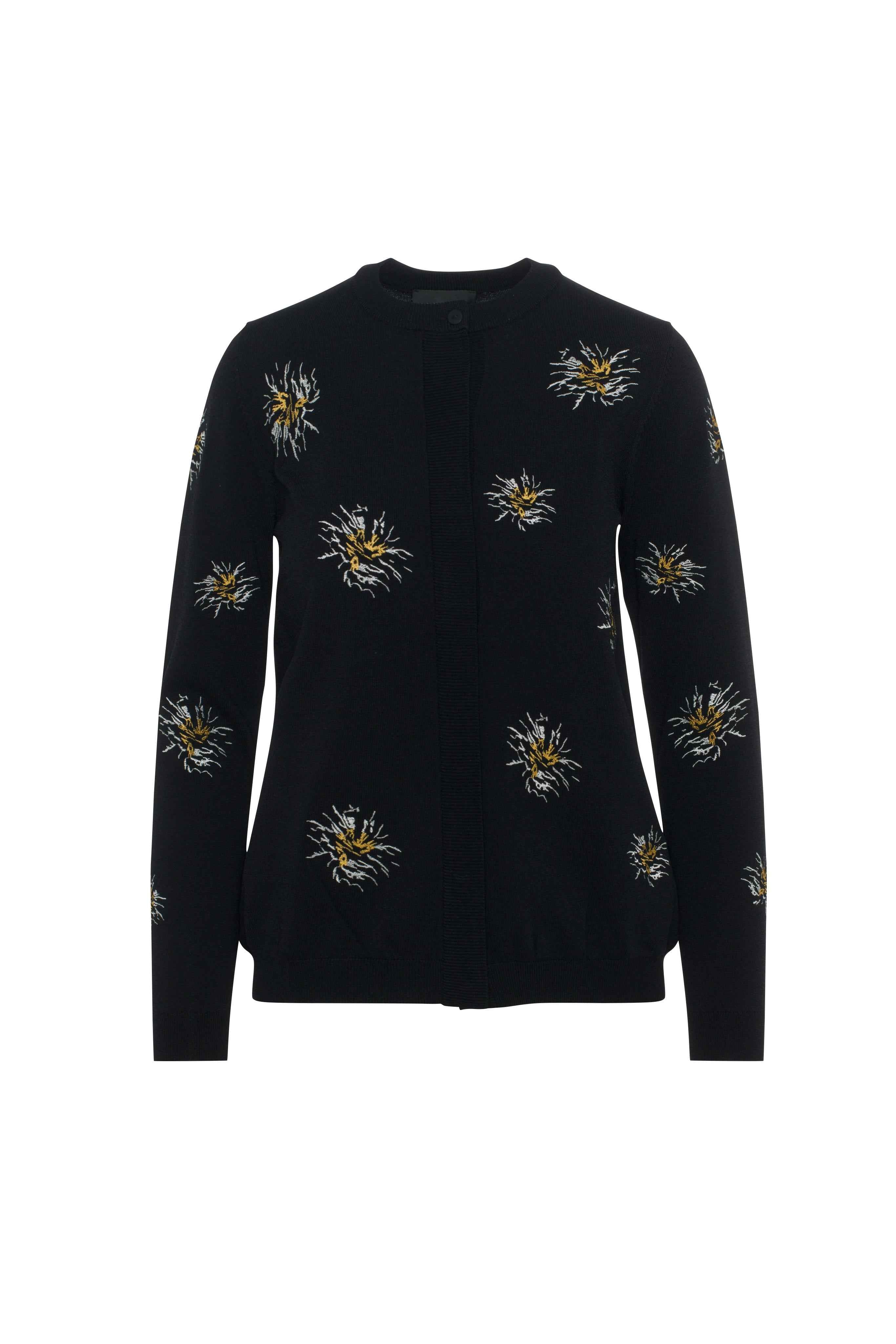 Maternity Embroidered Cropped Cardigan