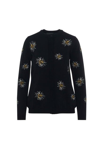 Maternity Embroidered Cropped Cardigan