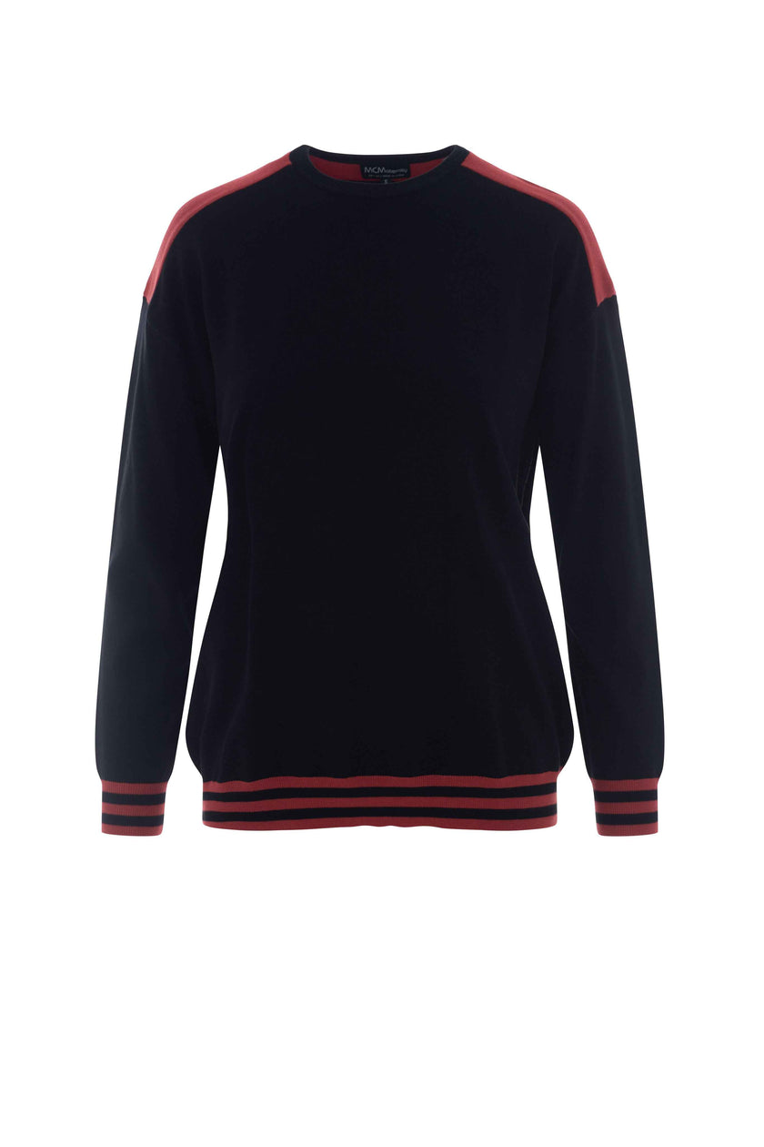 Maternity Color Blocked Dolman Sweater