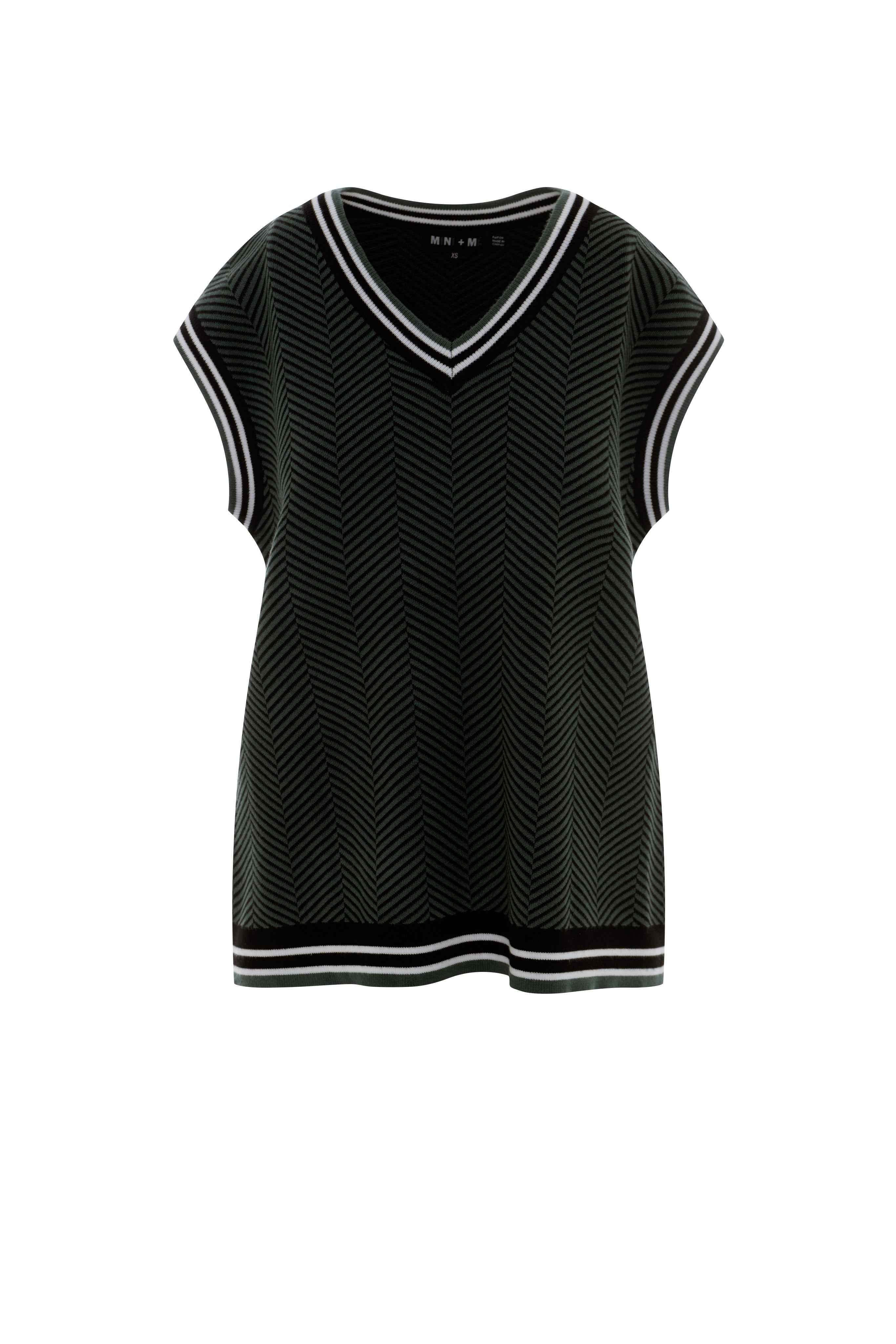 Maternity Herribone Knit Vest