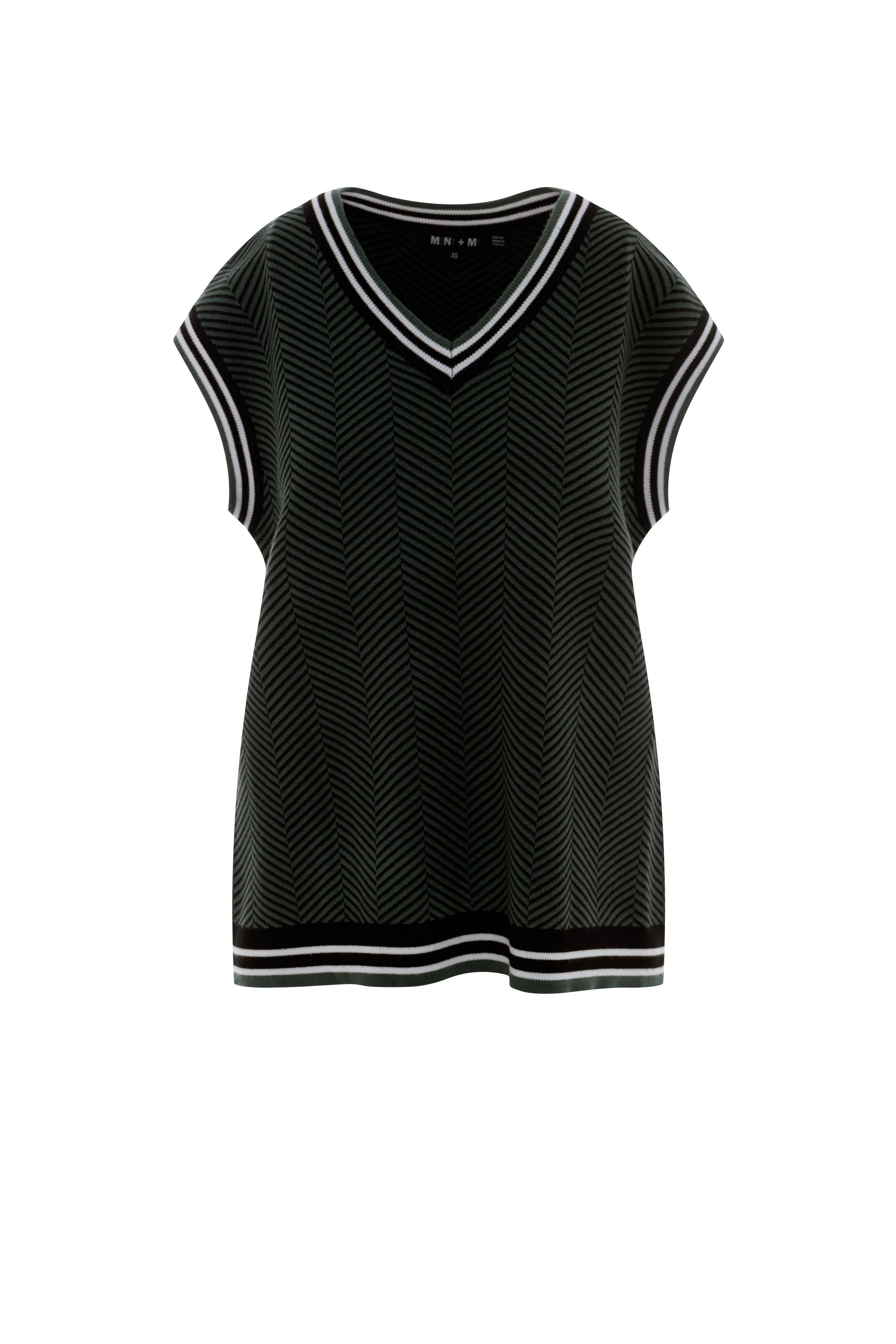 Maternity Herribone Knit Vest