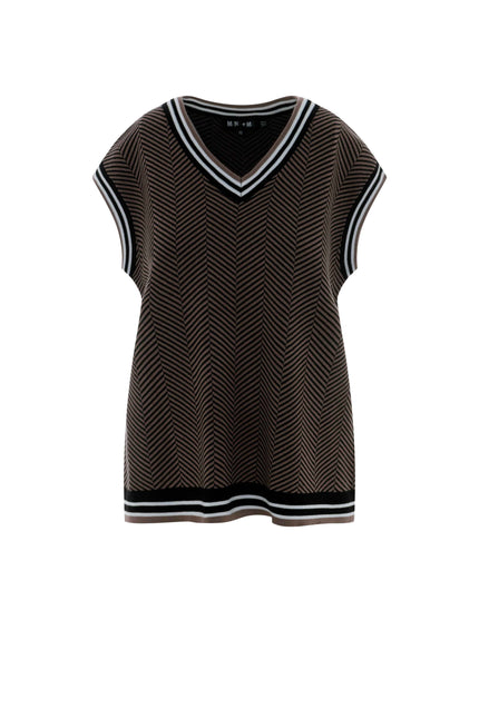 Maternity Herribone Knit Vest