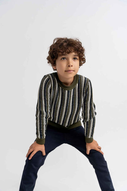 Stripped Knit Sweater