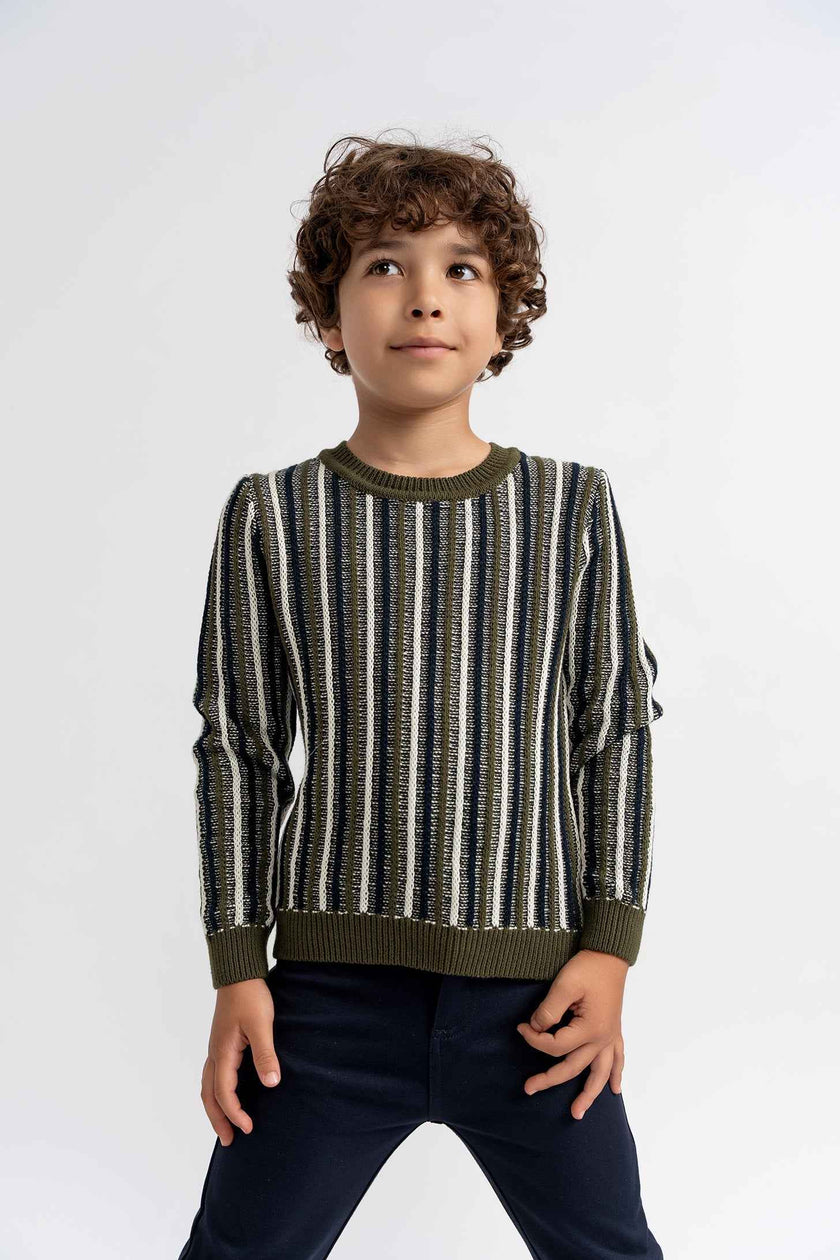 Stripped Knit Sweater