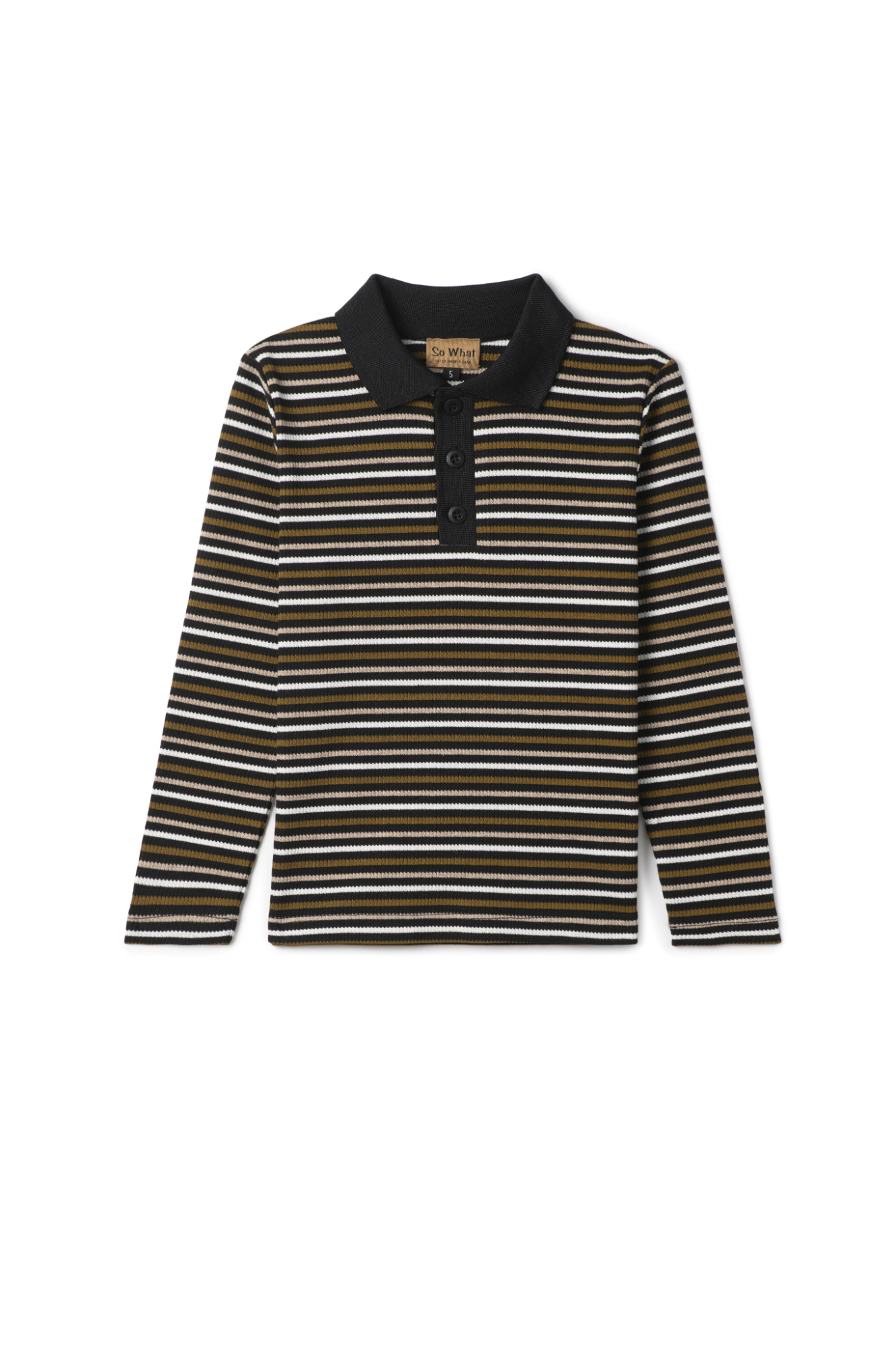 Waffle Stripped Polo