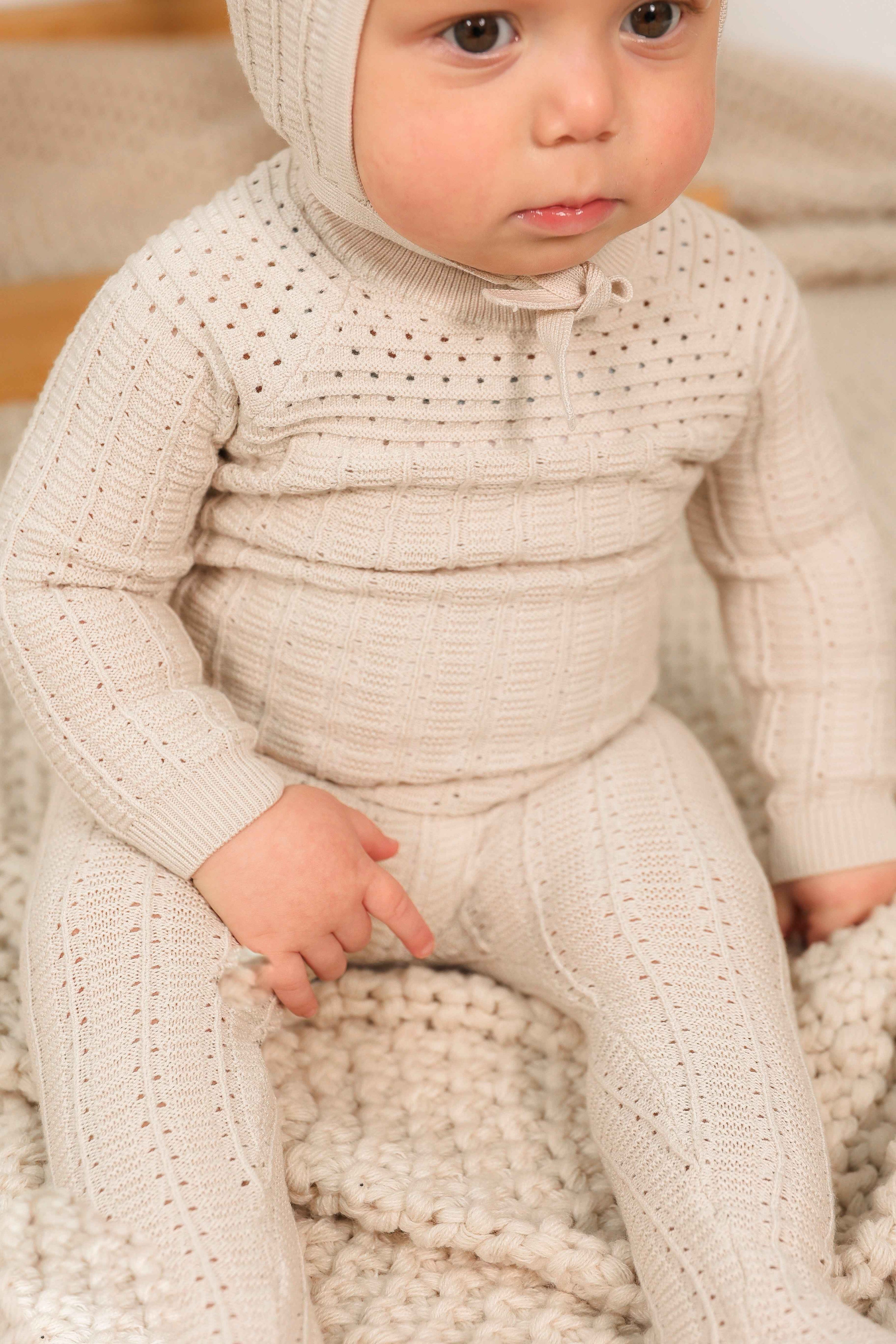 Pointelle Knit Onesie