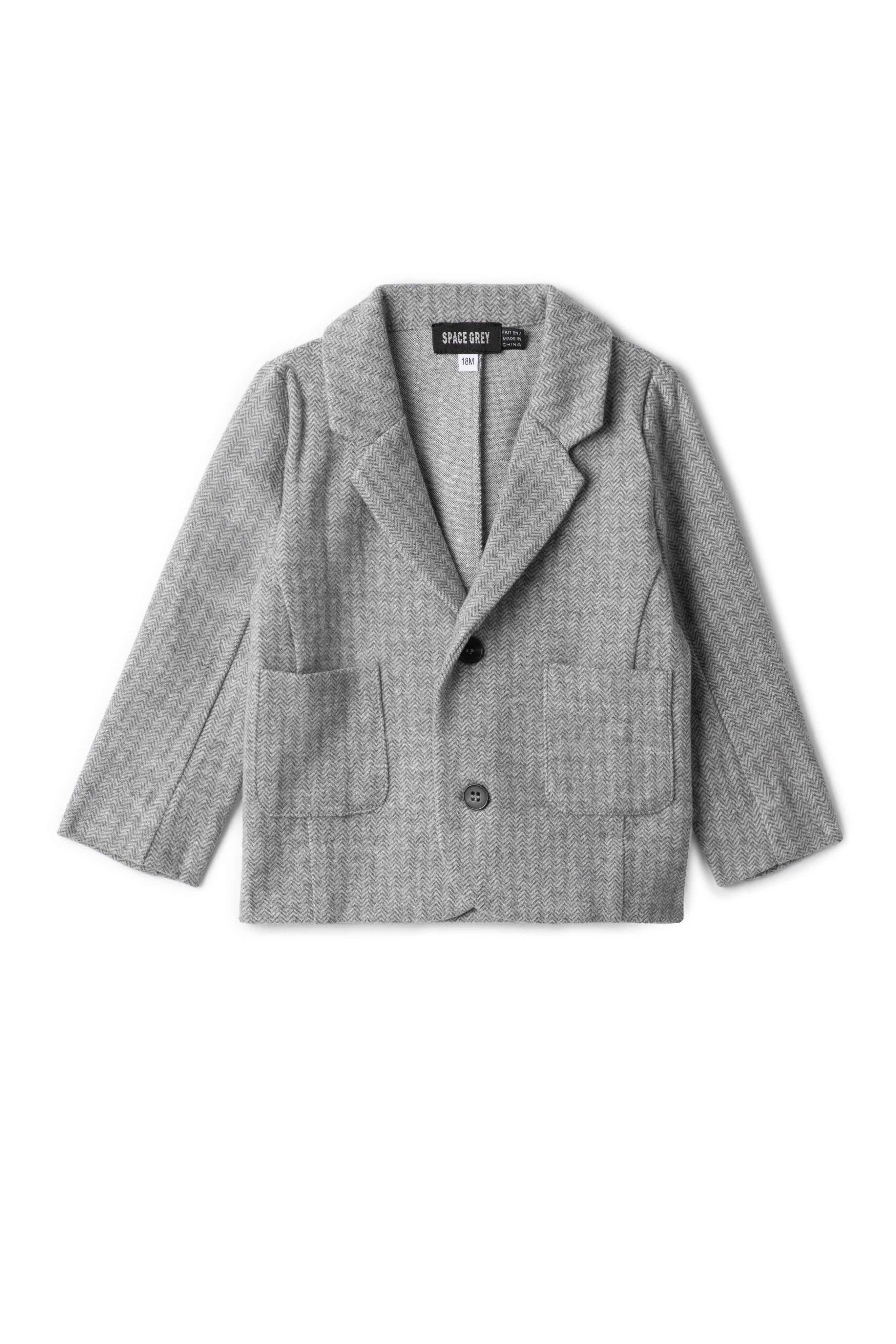 Herringbone Stretch Blazer