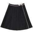 Pleated Knit Skirt