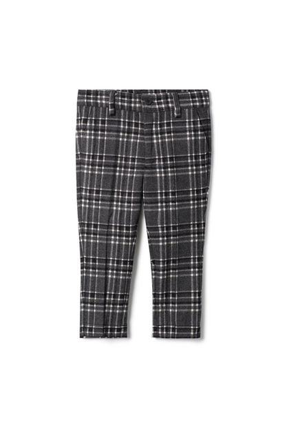 Woven Plaid Pants