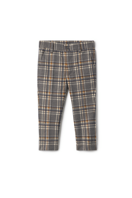 Woven Plaid Pants