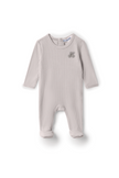 Stripped Hook Stitch Applique Onesie