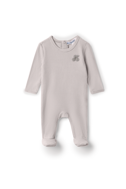 Stripped Hook Stitch Applique Onesie