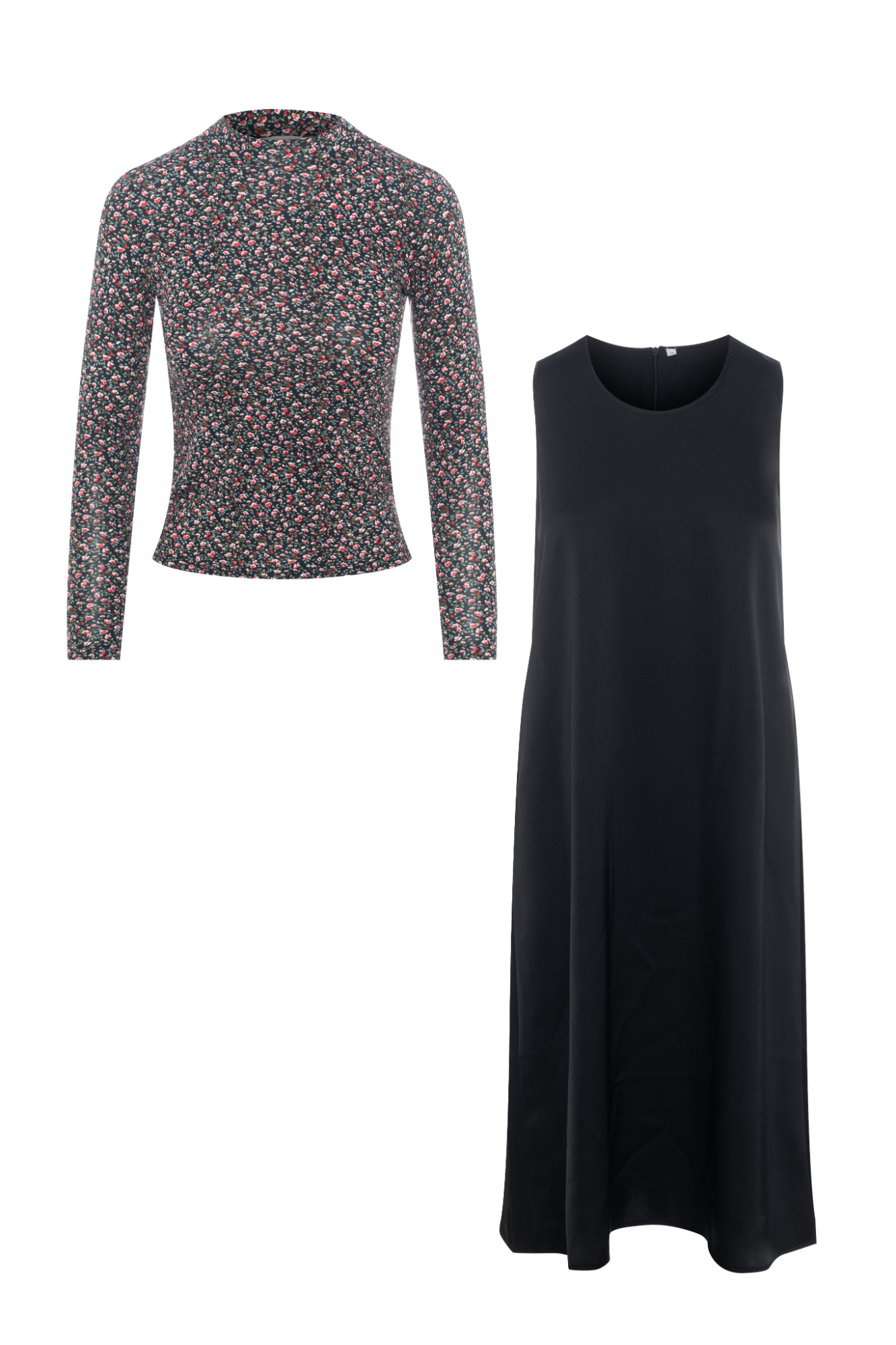 Floral Print Shirt Jumper Set