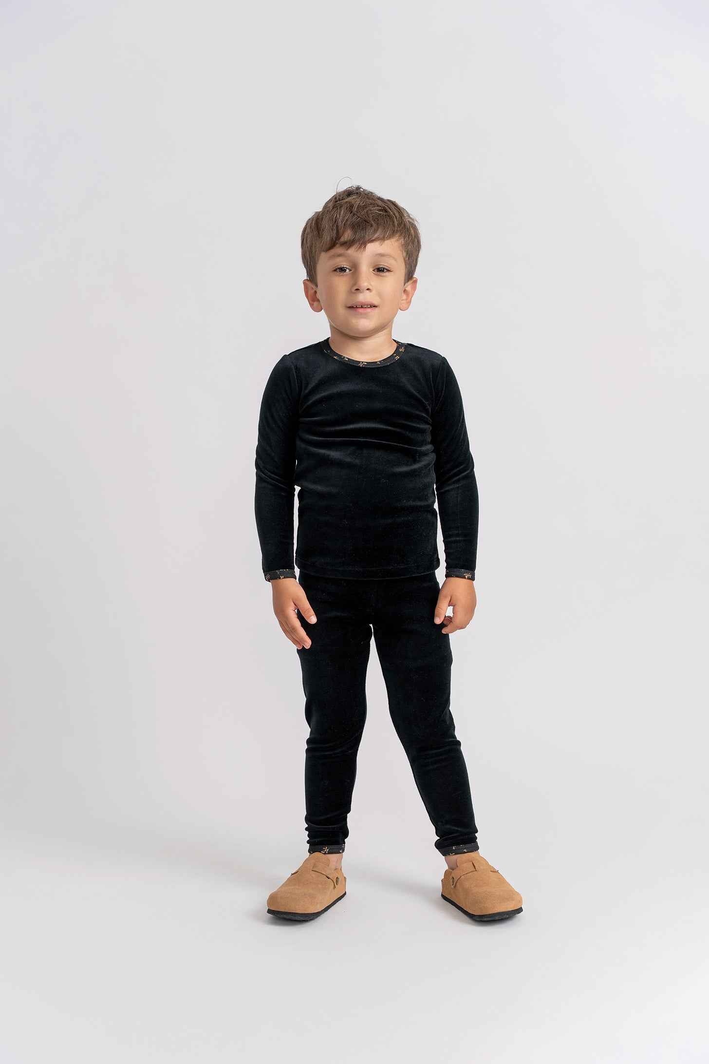 Velour Floral Print 2Pc Set