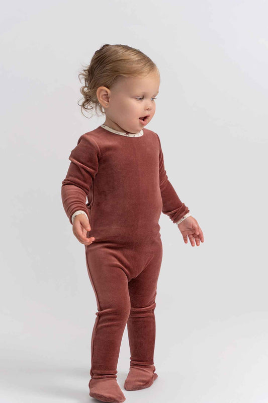 Velour Printed Onesie