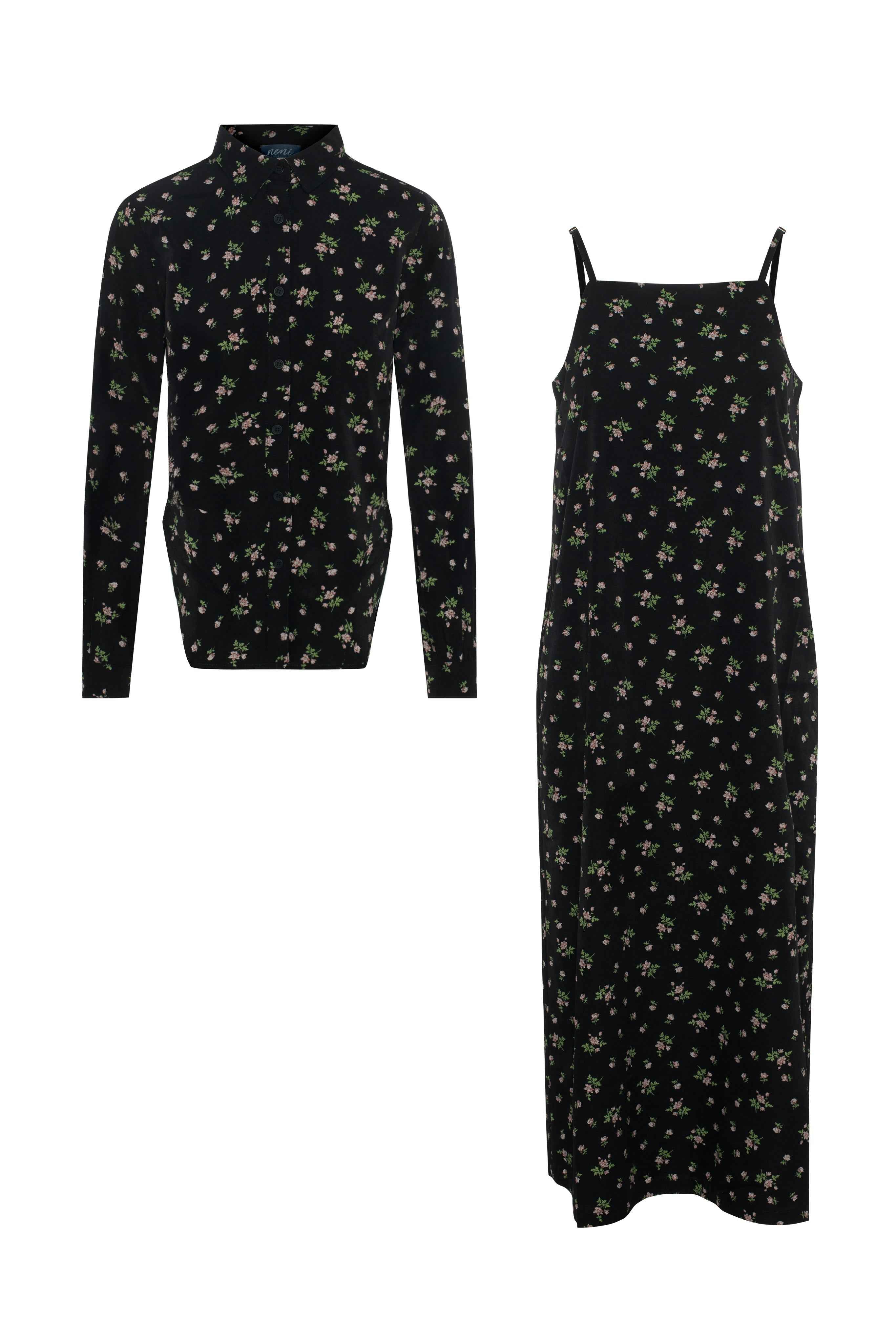 Satin Printed Jumper and Top