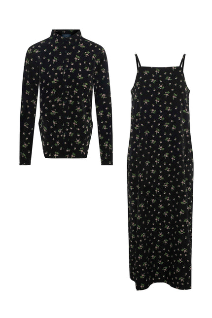 Satin Printed Jumper and Top