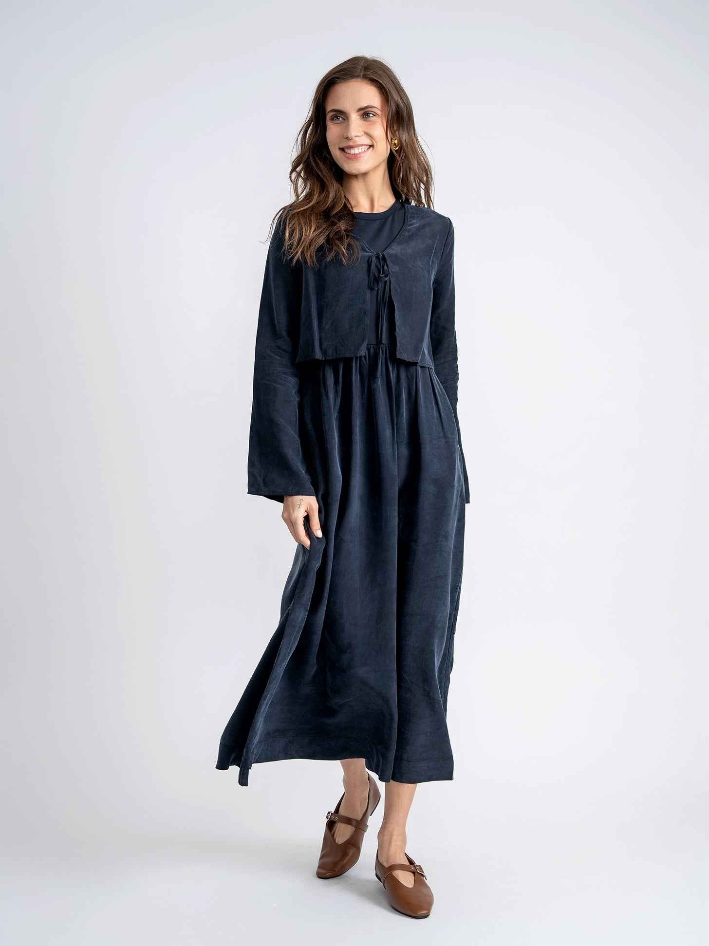 Suede Cropped Cardigan